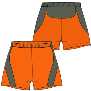Fashion sewing patterns for MEN Shorts Lycra short 7144